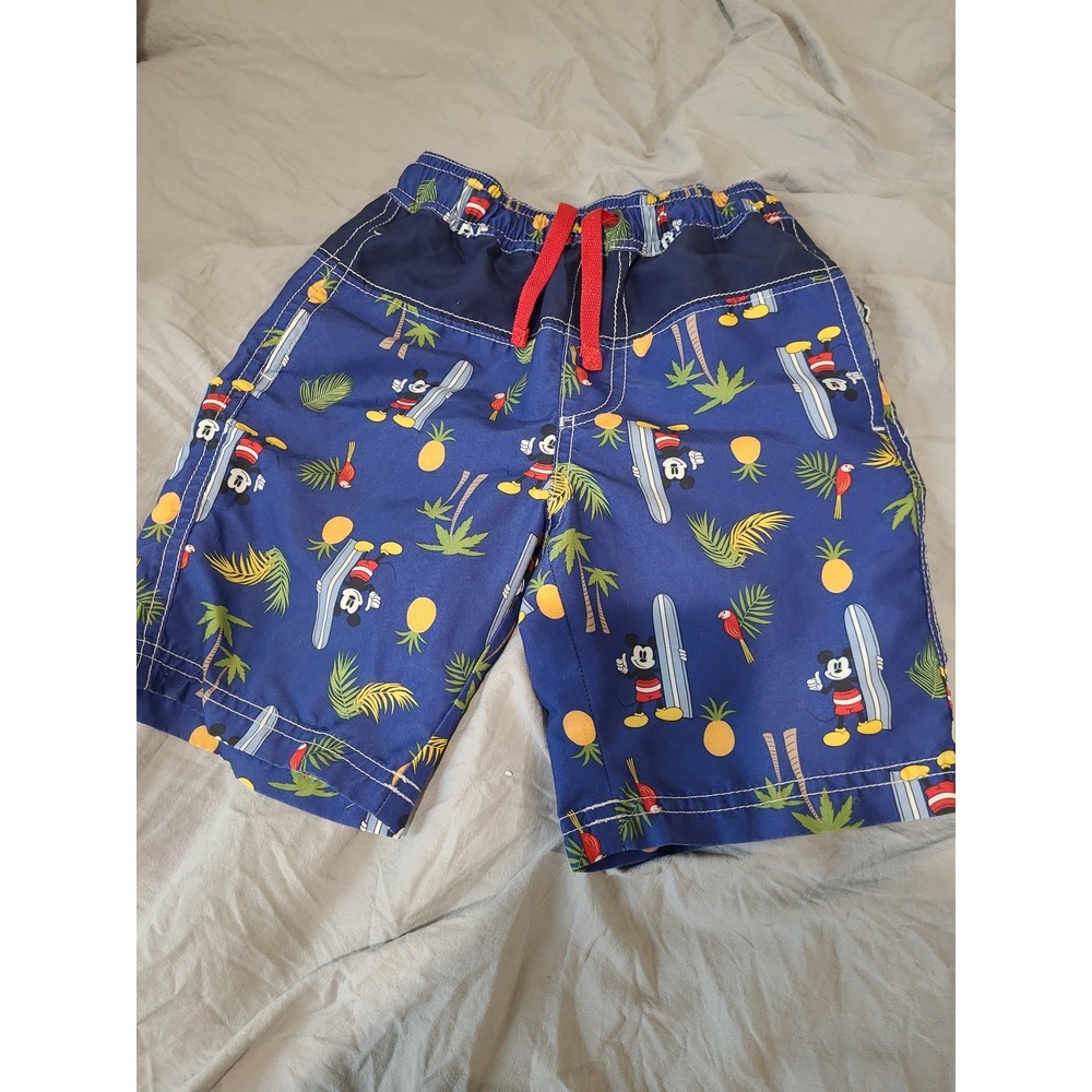 Hanna Andersson Disney Collection MICKEY MOUSE swim bottoms Boy Sz 4 100cm vaca